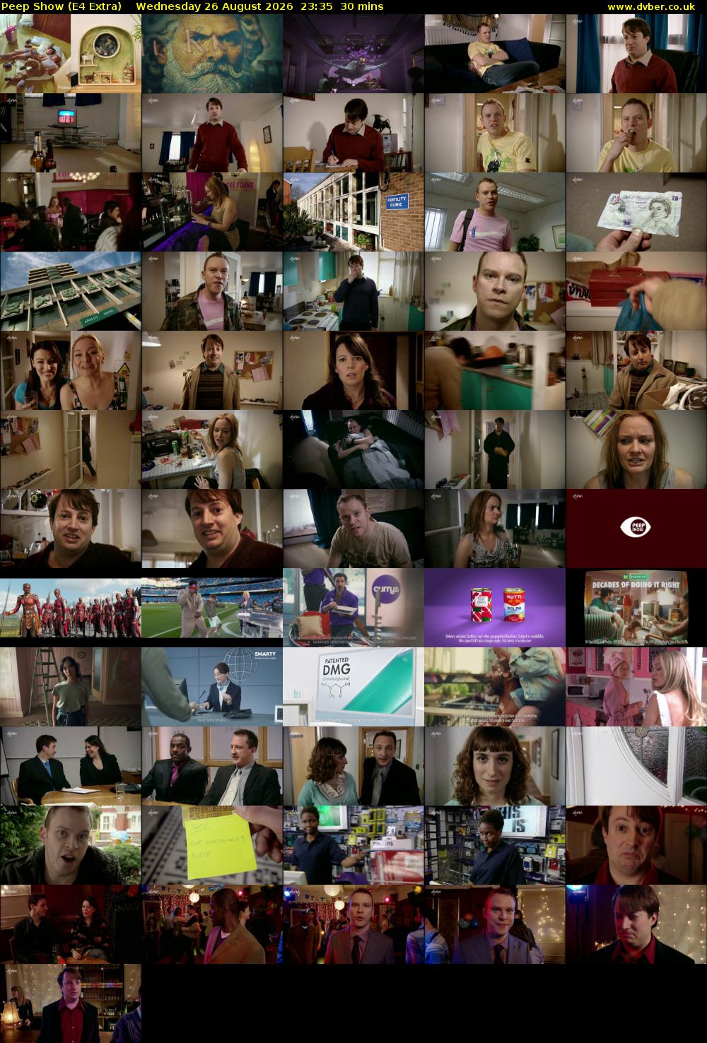 Peep Show (E4 Extra) Wednesday 26 August 2026 23:35 - 00:05