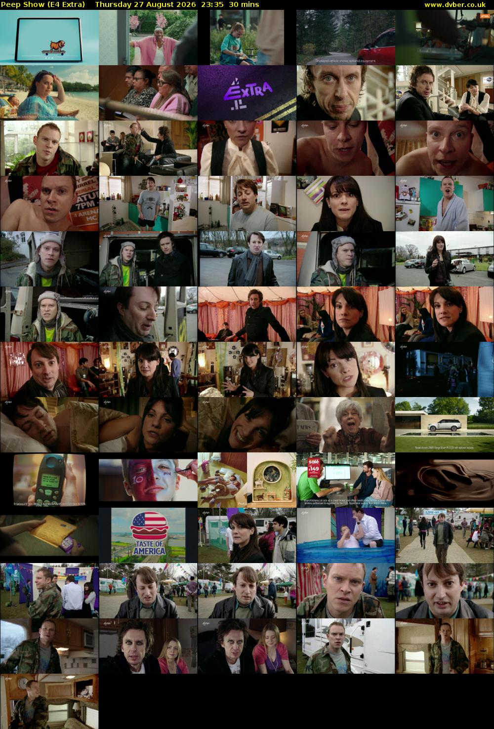 Peep Show (E4 Extra) Thursday 27 August 2026 23:35 - 00:05
