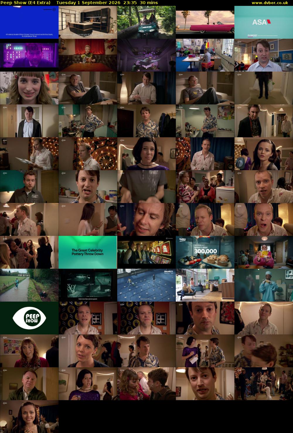 Peep Show (E4 Extra) Tuesday 1 September 2026 23:35 - 00:05