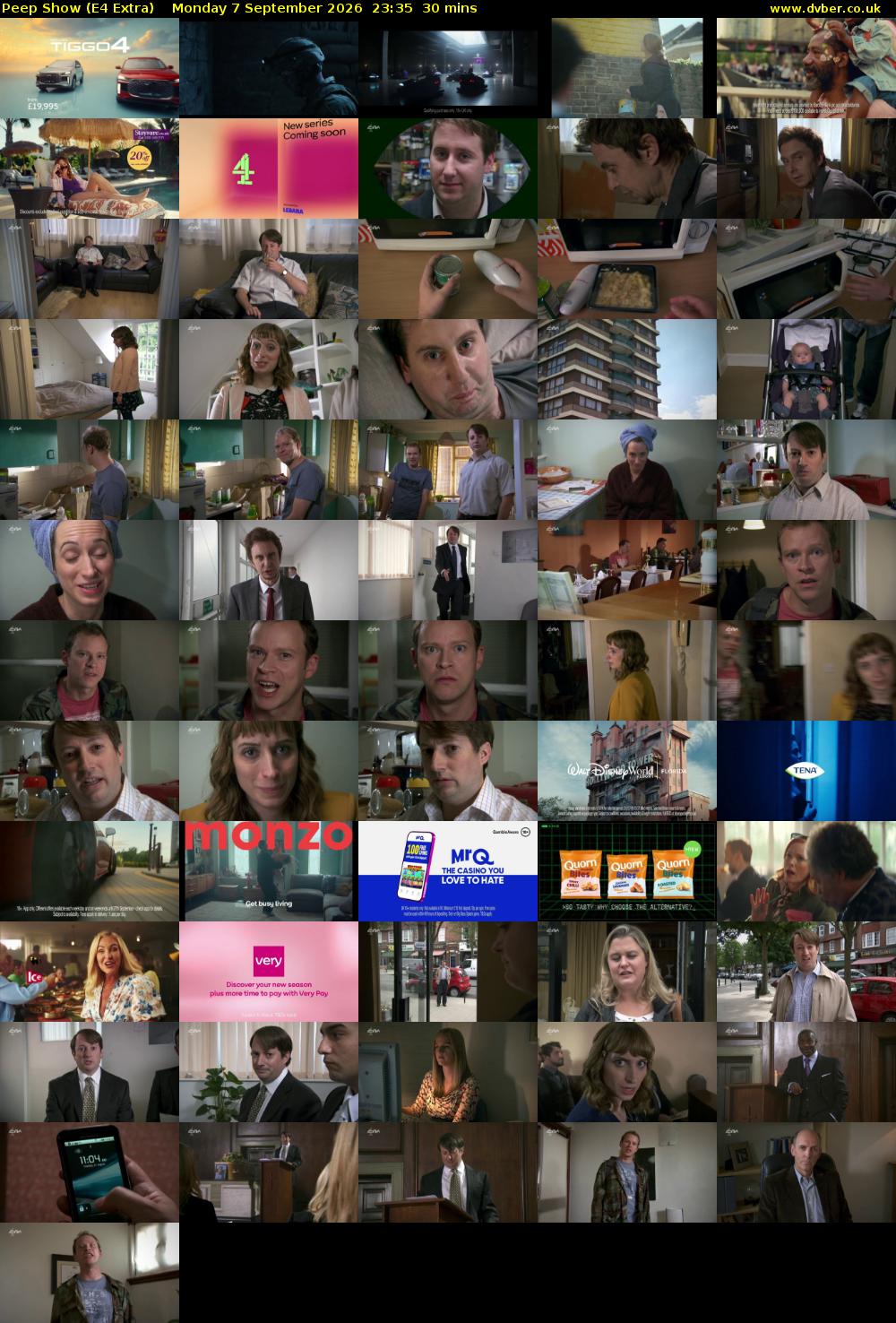 Peep Show (E4 Extra) Monday 7 September 2026 23:35 - 00:05