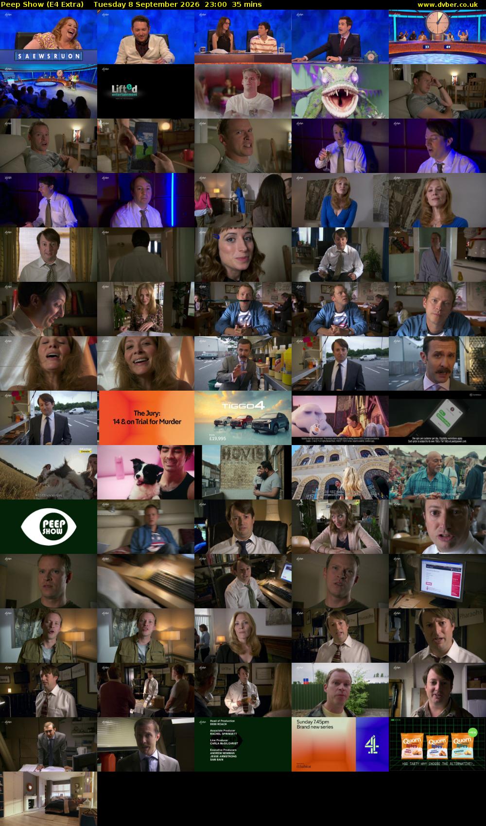 Peep Show (E4 Extra) Tuesday 8 September 2026 23:00 - 23:35