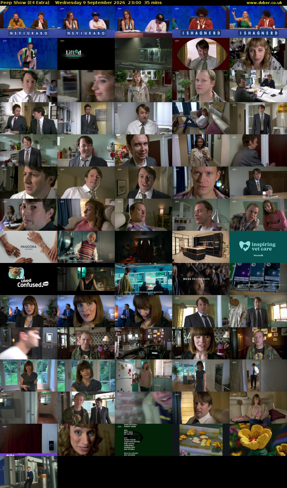 Peep Show (E4 Extra) Wednesday 9 September 2026 23:00 - 23:35