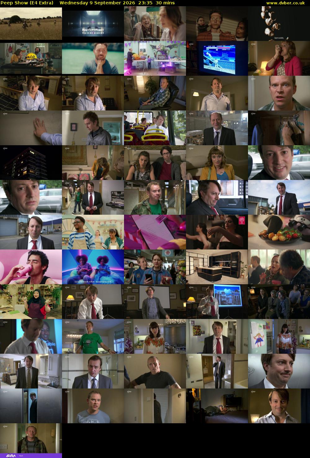 Peep Show (E4 Extra) Wednesday 9 September 2026 23:35 - 00:05