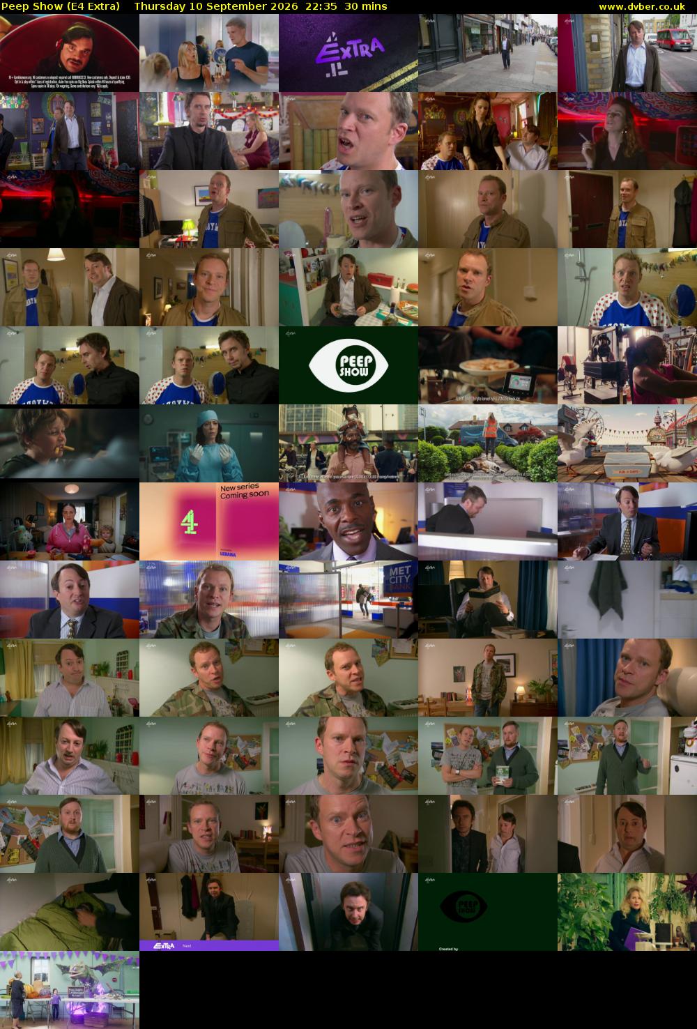 Peep Show (E4 Extra) Thursday 10 September 2026 22:35 - 23:05