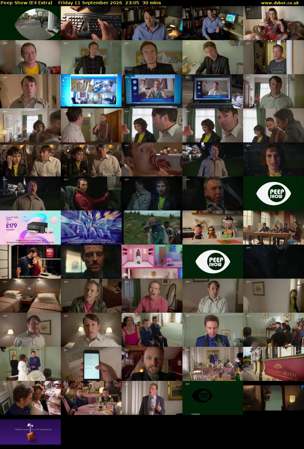 Peep Show (E4 Extra) Friday 11 September 2026 23:05 - 23:35