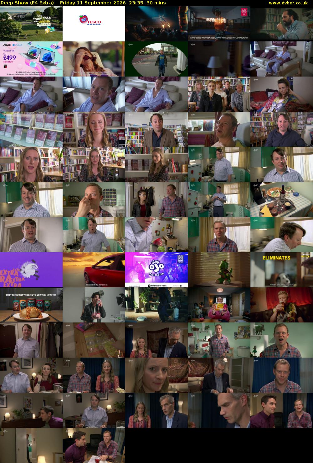 Peep Show (E4 Extra) Friday 11 September 2026 23:35 - 00:05