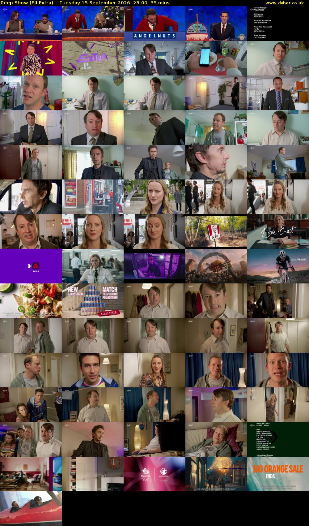 Peep Show (E4 Extra) Tuesday 15 September 2026 23:00 - 23:35