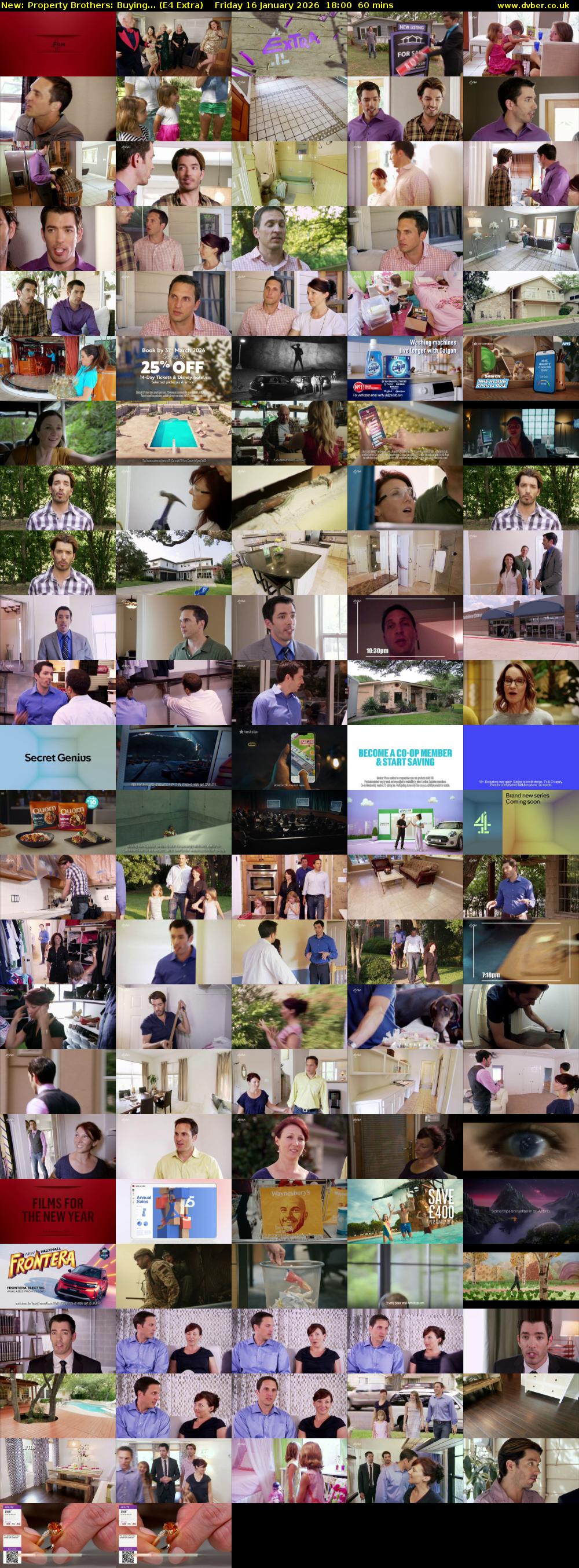 Property Brothers: Buying... (E4 Extra) Friday 16 January 2026 18:00 - 19:00