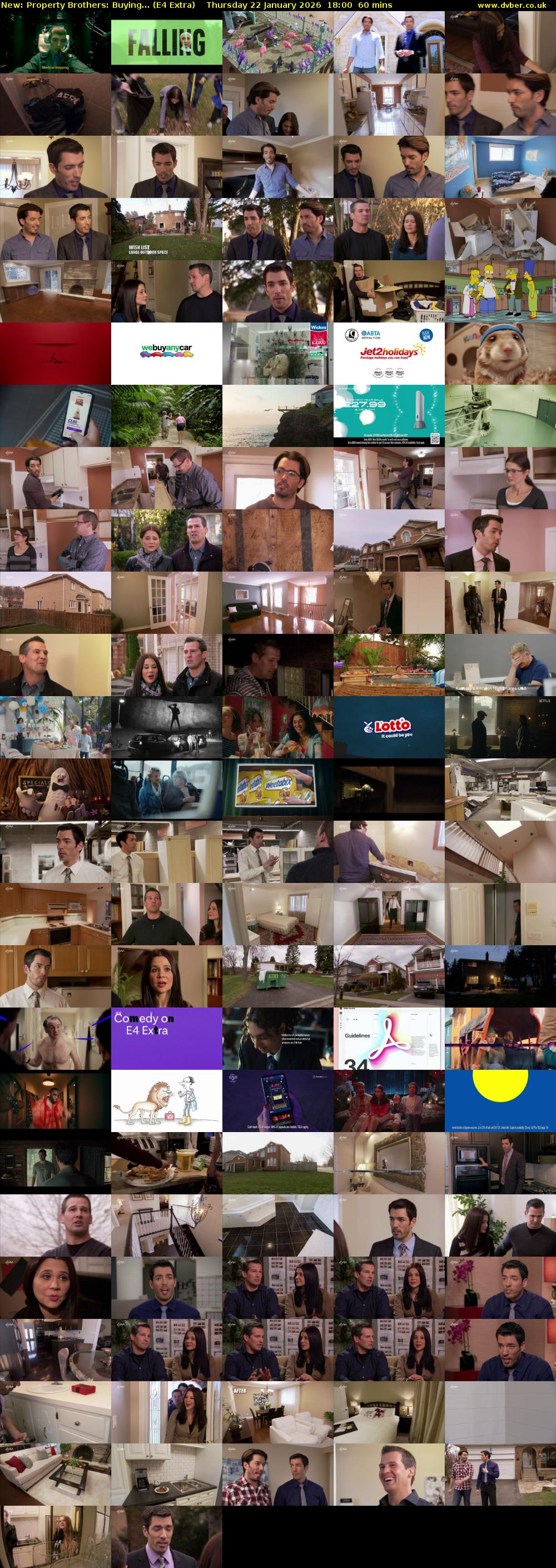 Property Brothers: Buying... (E4 Extra) Thursday 22 January 2026 18:00 - 19:00