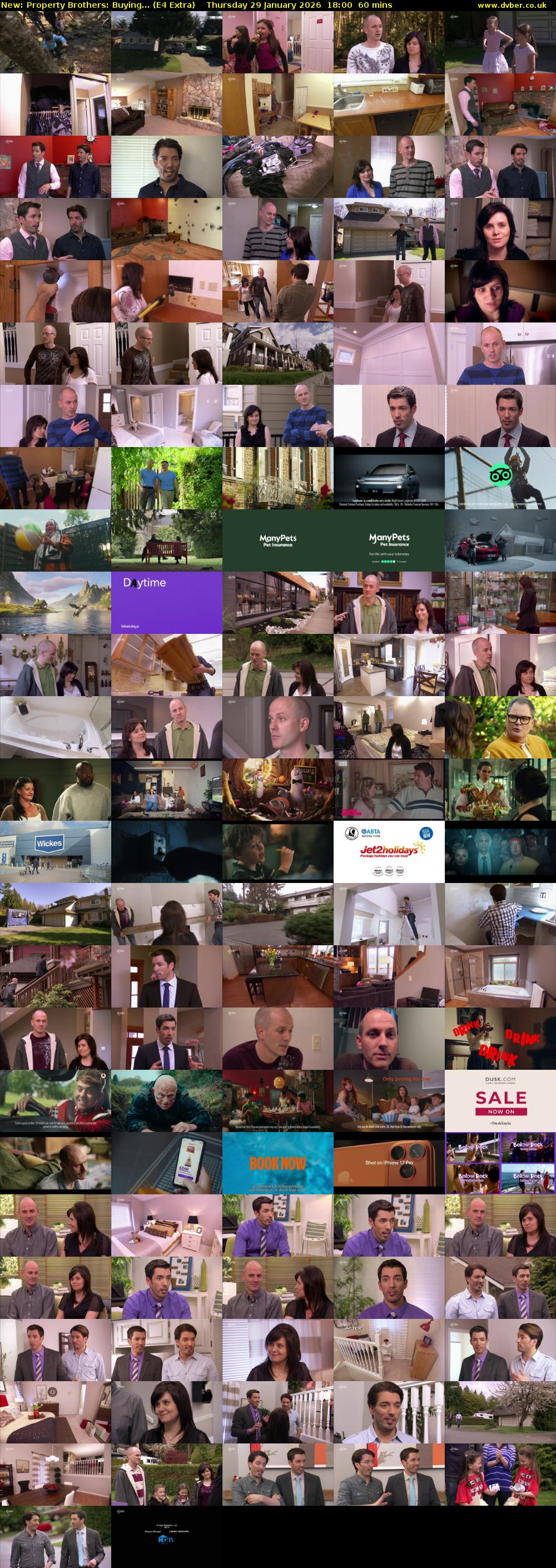 Property Brothers: Buying... (E4 Extra) Thursday 29 January 2026 18:00 - 19:00