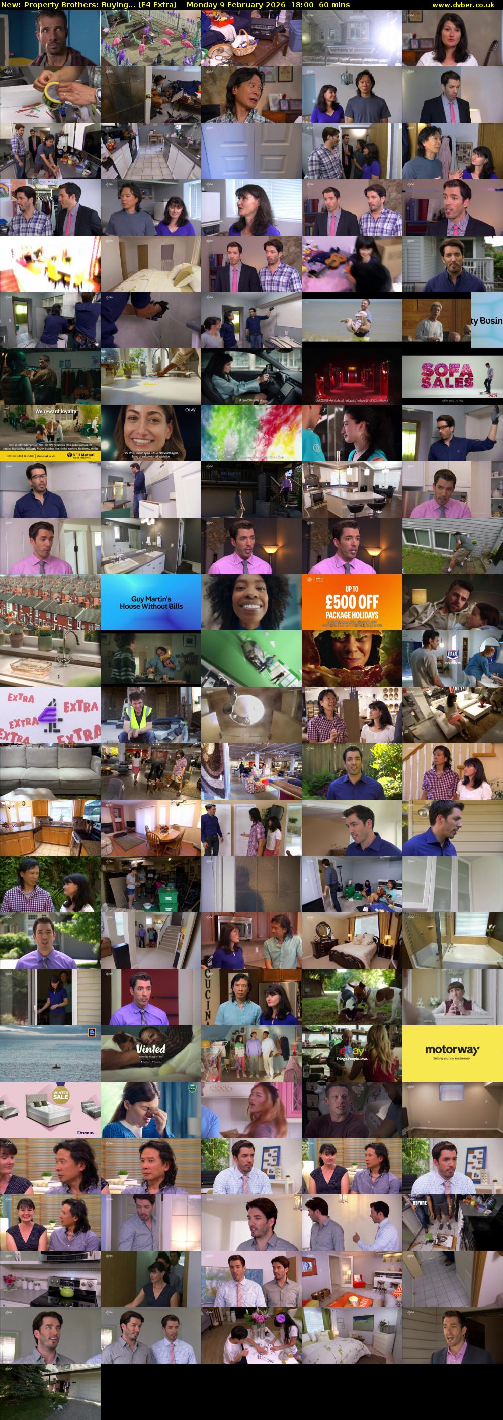 Property Brothers: Buying... (E4 Extra) Monday 9 February 2026 18:00 - 19:00