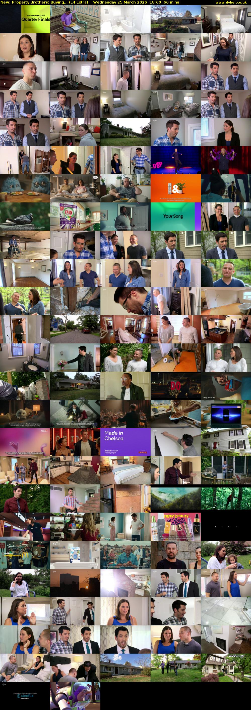 Property Brothers: Buying... (E4 Extra) Wednesday 25 March 2026 18:00 - 19:00