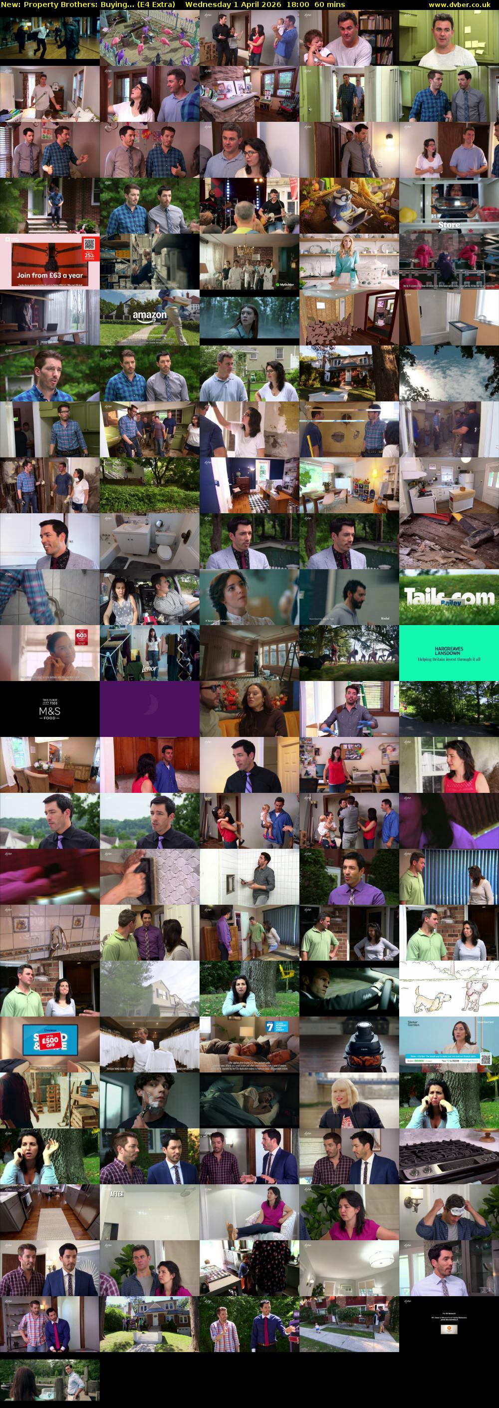 Property Brothers: Buying... (E4 Extra) Wednesday 1 April 2026 18:00 - 19:00
