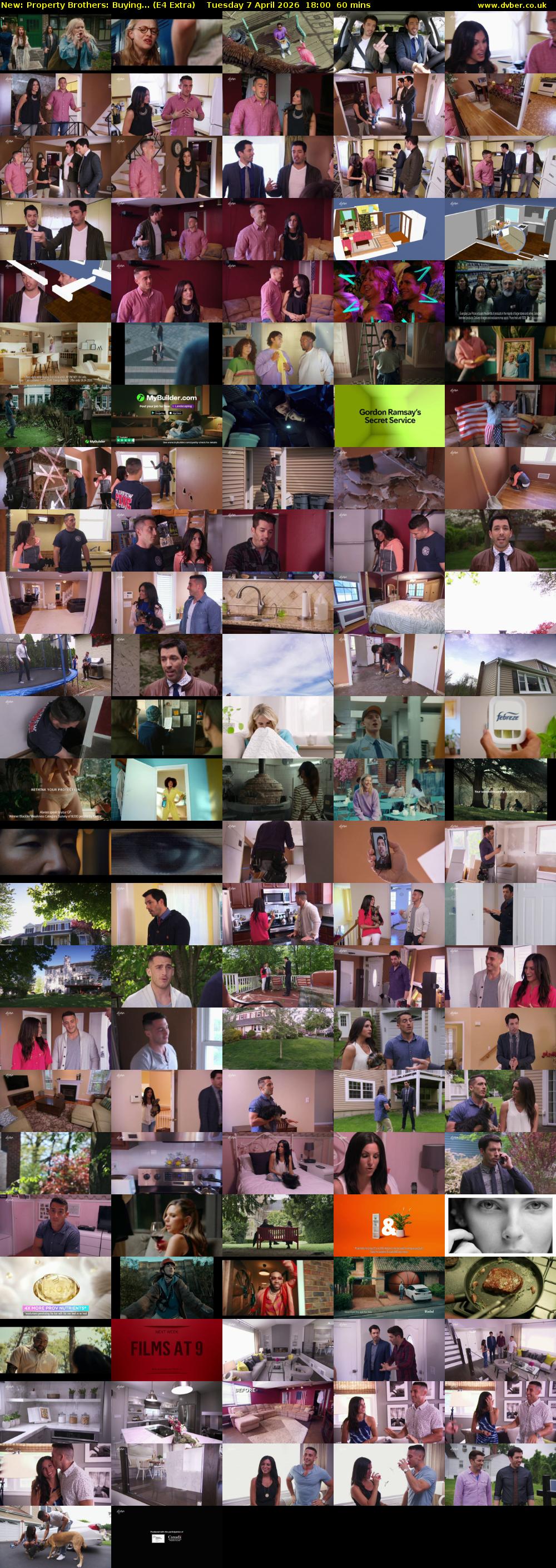 Property Brothers: Buying... (E4 Extra) Tuesday 7 April 2026 18:00 - 19:00