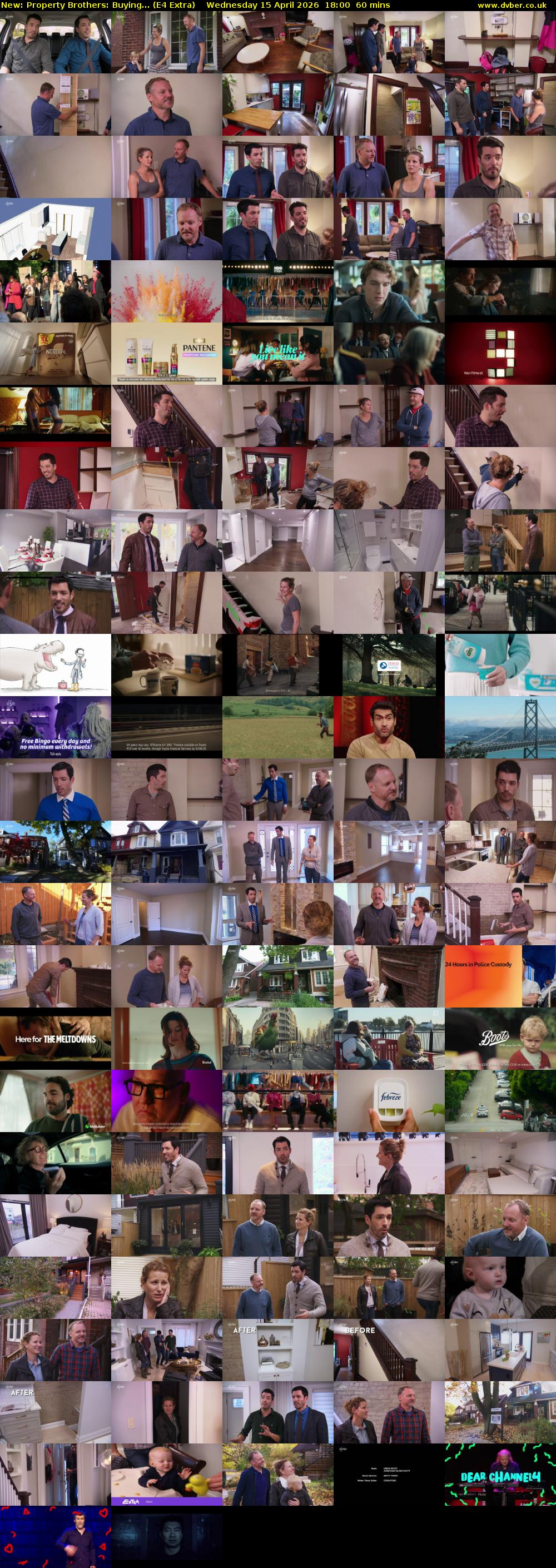 Property Brothers: Buying... (E4 Extra) Wednesday 15 April 2026 18:00 - 19:00