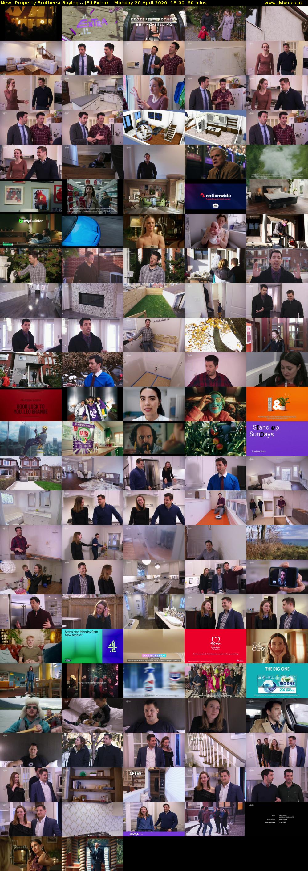 Property Brothers: Buying... (E4 Extra) Monday 20 April 2026 18:00 - 19:00