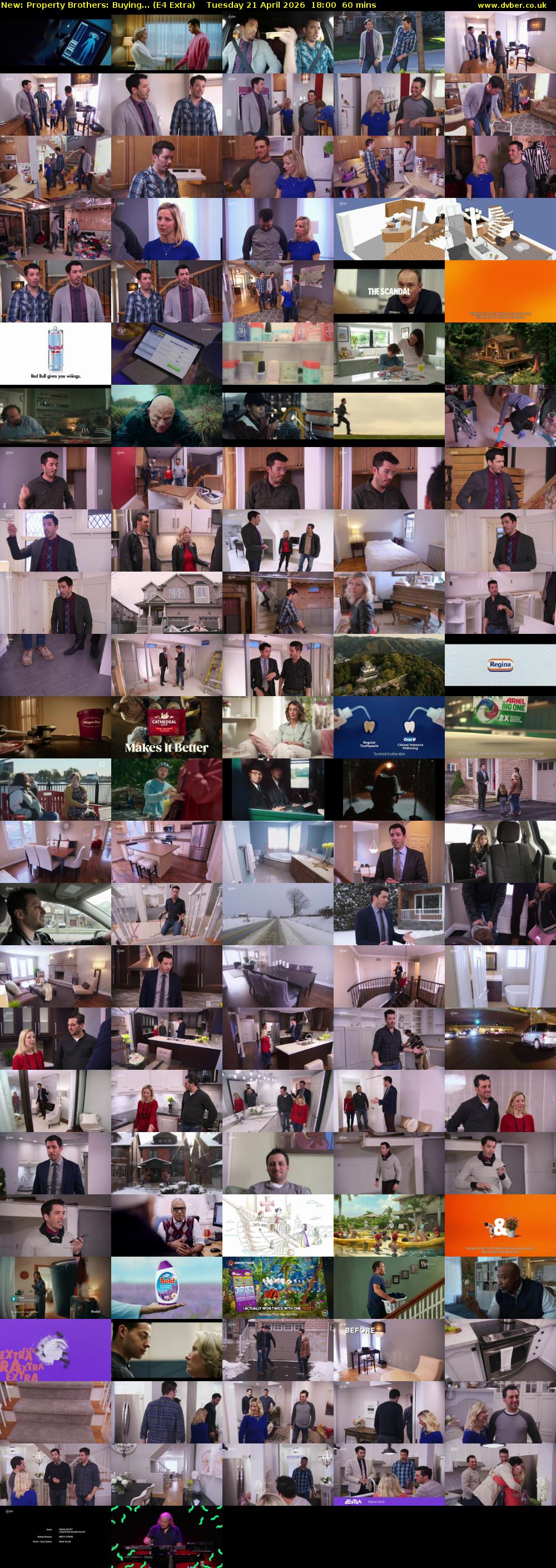 Property Brothers: Buying... (E4 Extra) Tuesday 21 April 2026 18:00 - 19:00