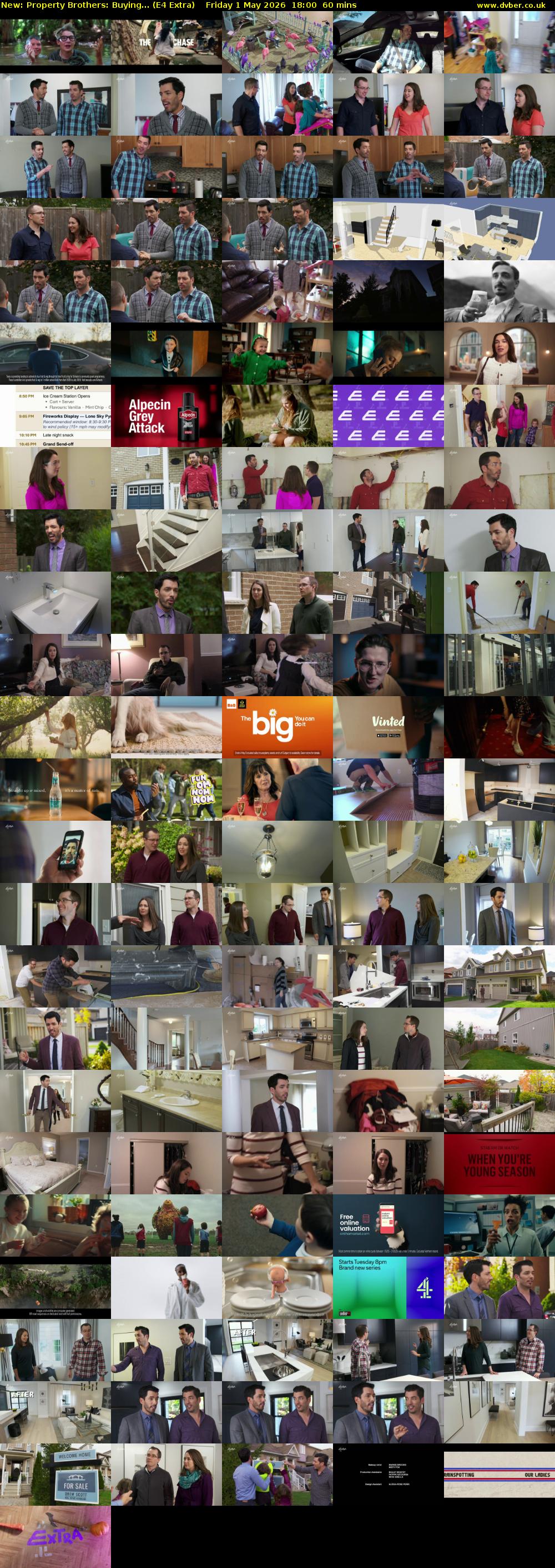 Property Brothers: Buying... (E4 Extra) Friday 1 May 2026 18:00 - 19:00