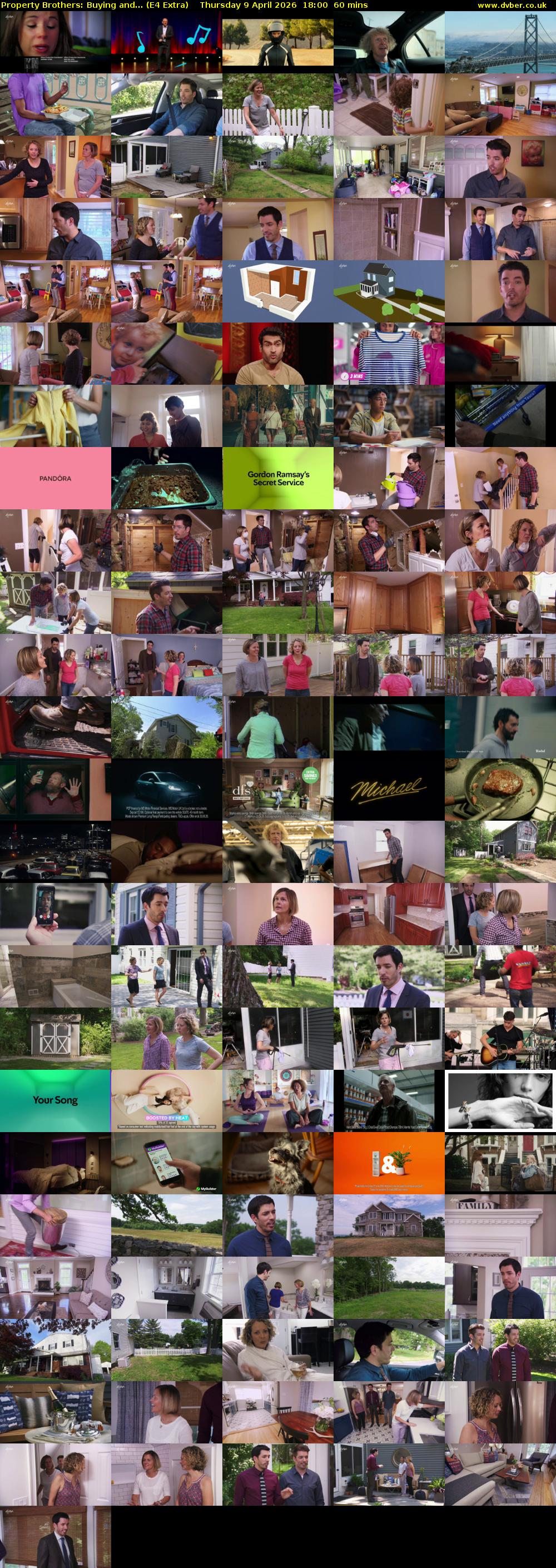 Property Brothers: Buying and... (E4 Extra) Thursday 9 April 2026 18:00 - 19:00