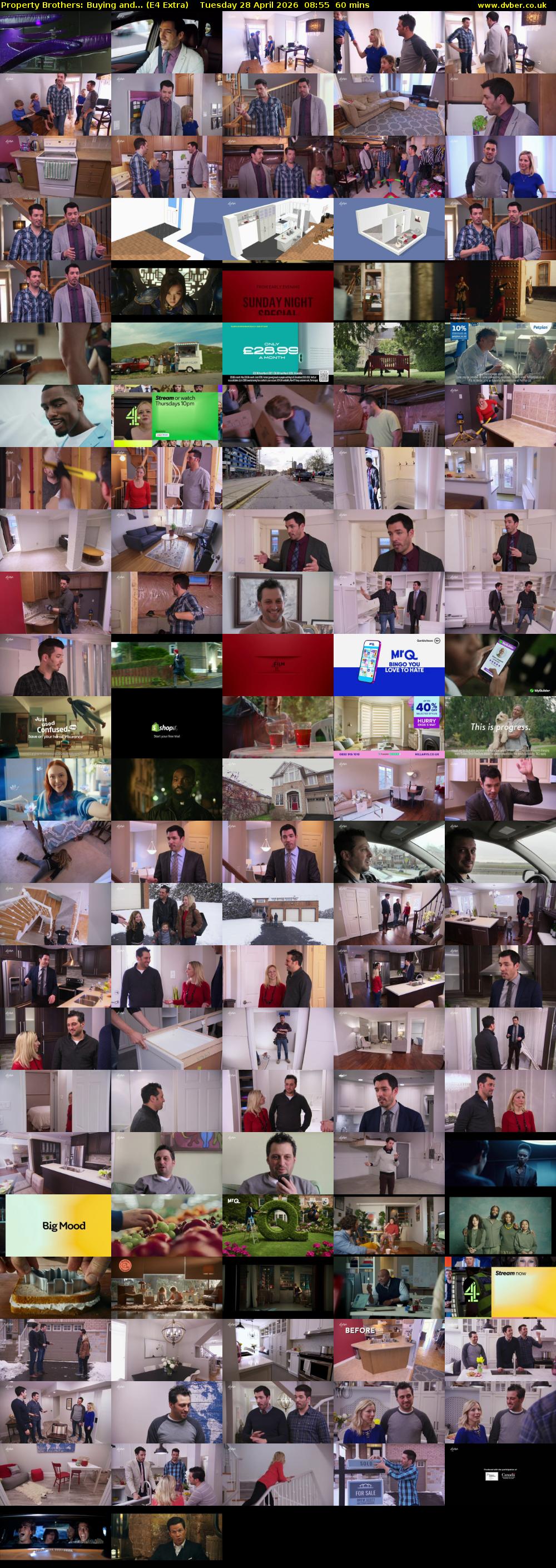 Property Brothers: Buying and... (E4 Extra) Tuesday 28 April 2026 08:55 - 09:55