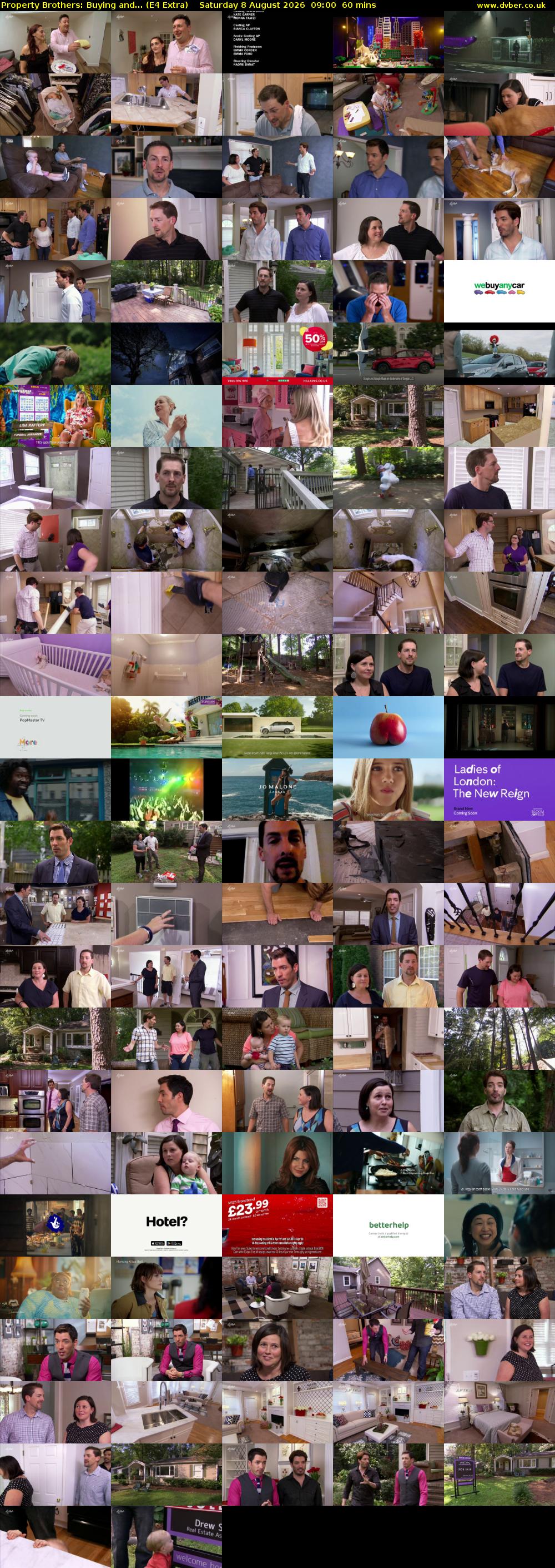 Property Brothers: Buying and... (E4 Extra) Saturday 8 August 2026 09:00 - 10:00