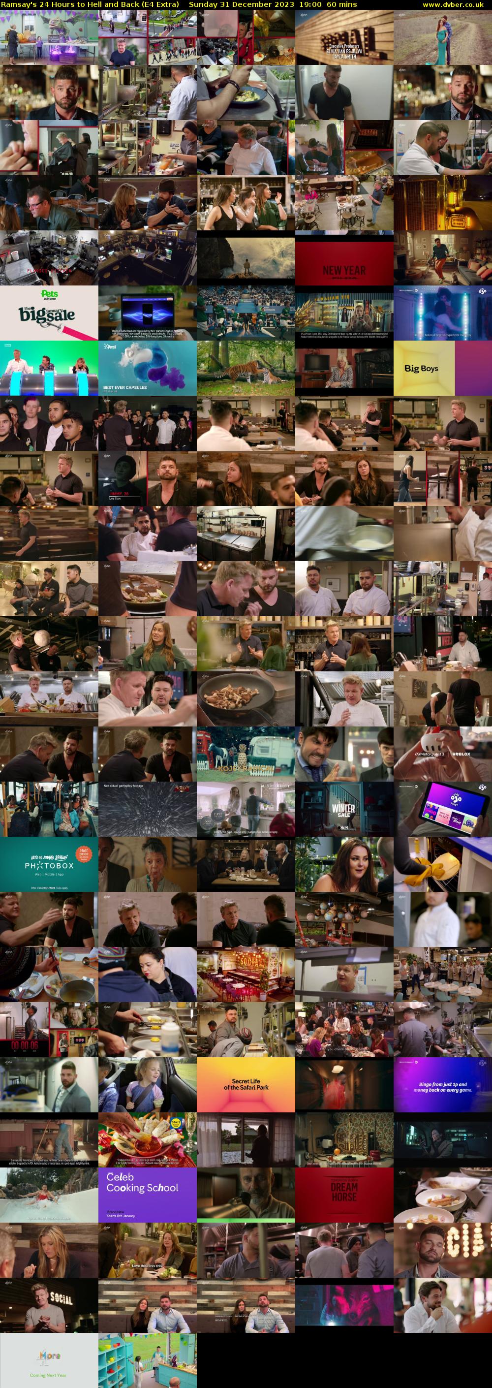 Ramsay's 24 Hours to Hell and Back (E4 Extra) Sunday 31 December 2023 19:00 - 20:00