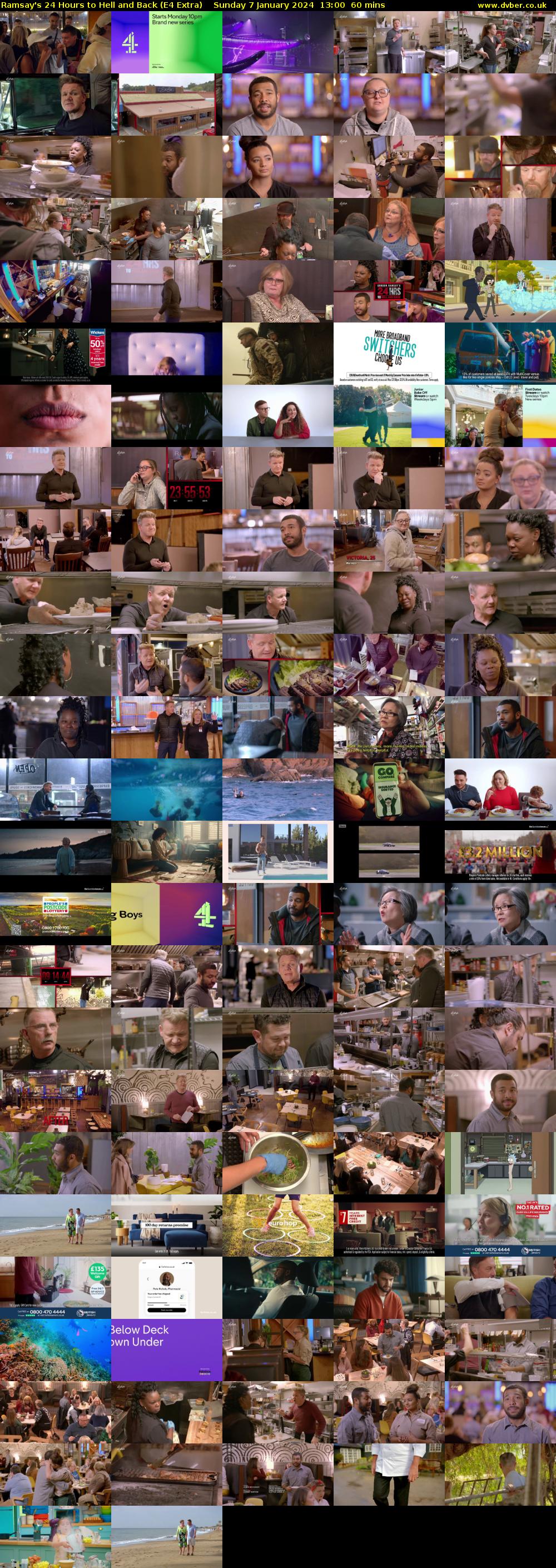 Ramsay's 24 Hours to Hell and Back (E4 Extra) Sunday 7 January 2024 13:00 - 14:00
