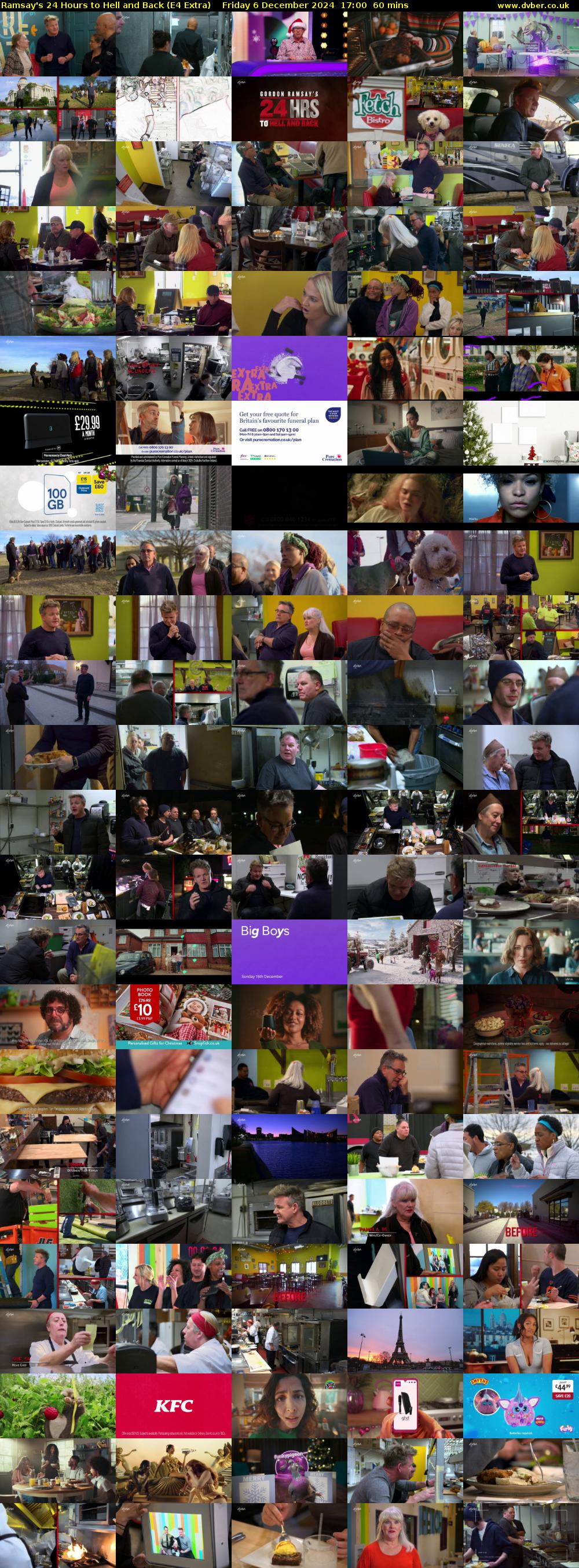 Ramsay's 24 Hours to Hell and Back (E4 Extra) Friday 6 December 2024 17:00 - 18:00