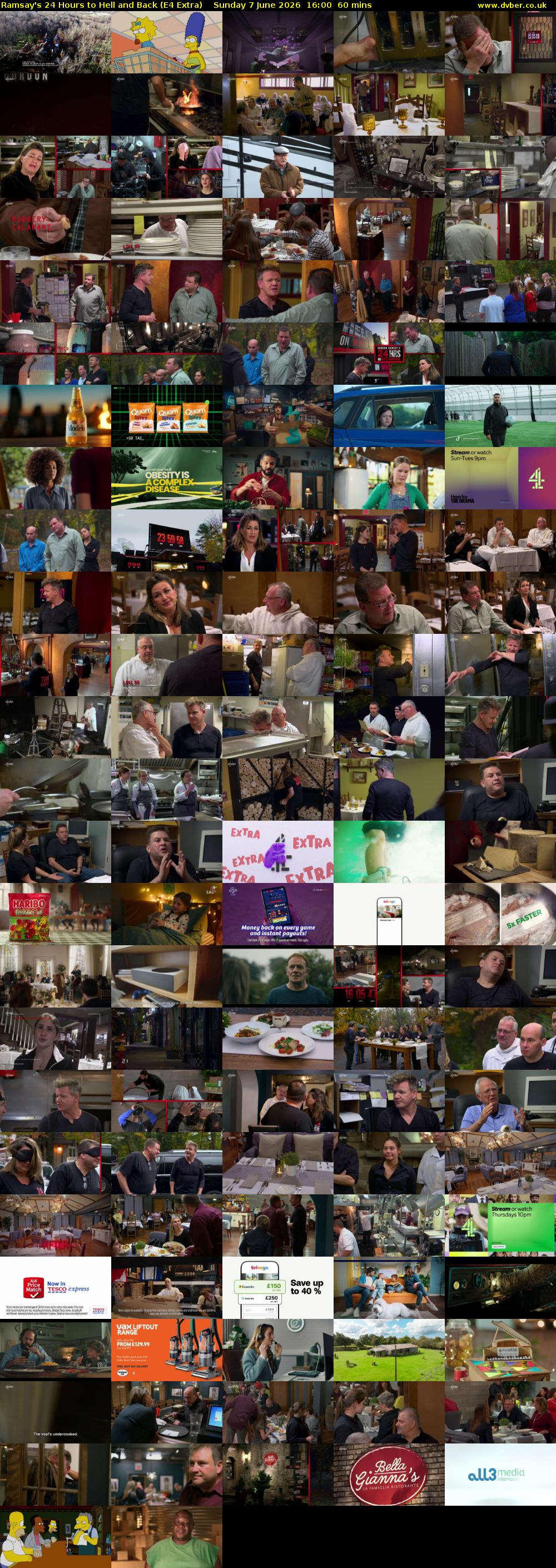 Ramsay's 24 Hours to Hell and Back (E4 Extra) Sunday 7 June 2026 16:00 - 17:00