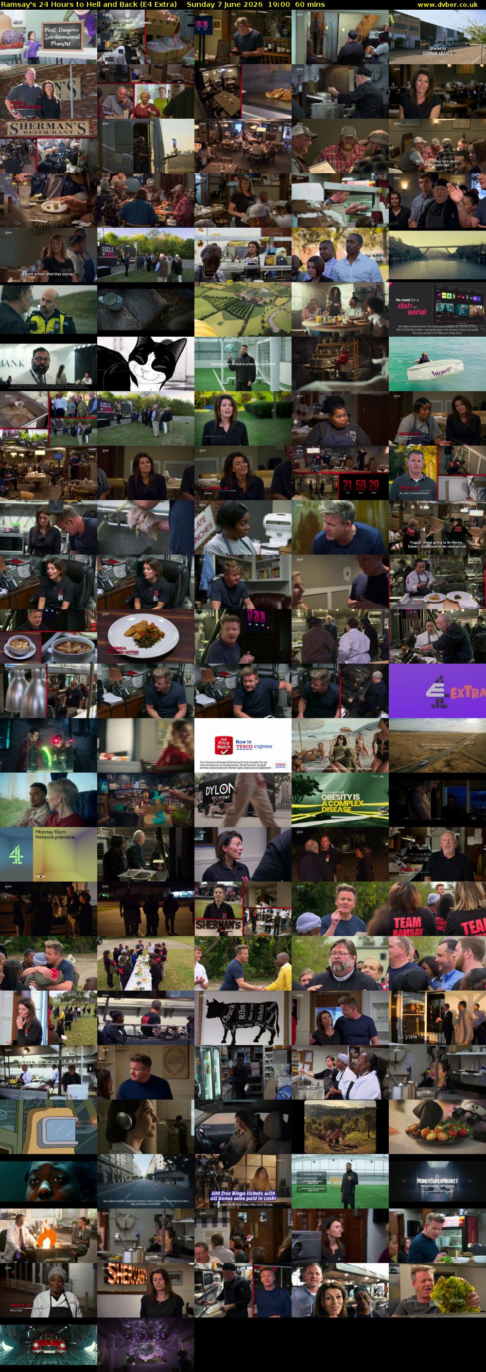 Ramsay's 24 Hours to Hell and Back (E4 Extra) Sunday 7 June 2026 19:00 - 20:00