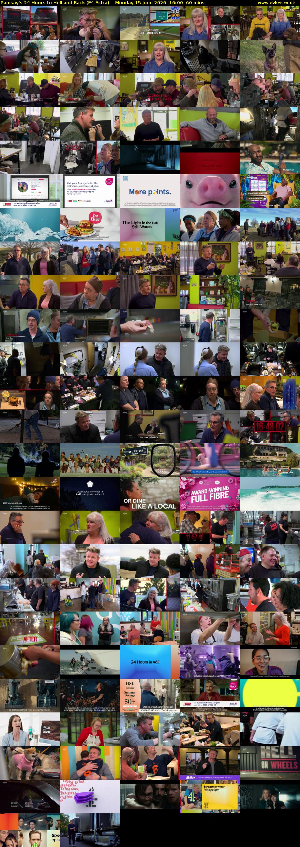 Ramsay's 24 Hours to Hell and Back (E4 Extra) Monday 15 June 2026 16:00 - 17:00