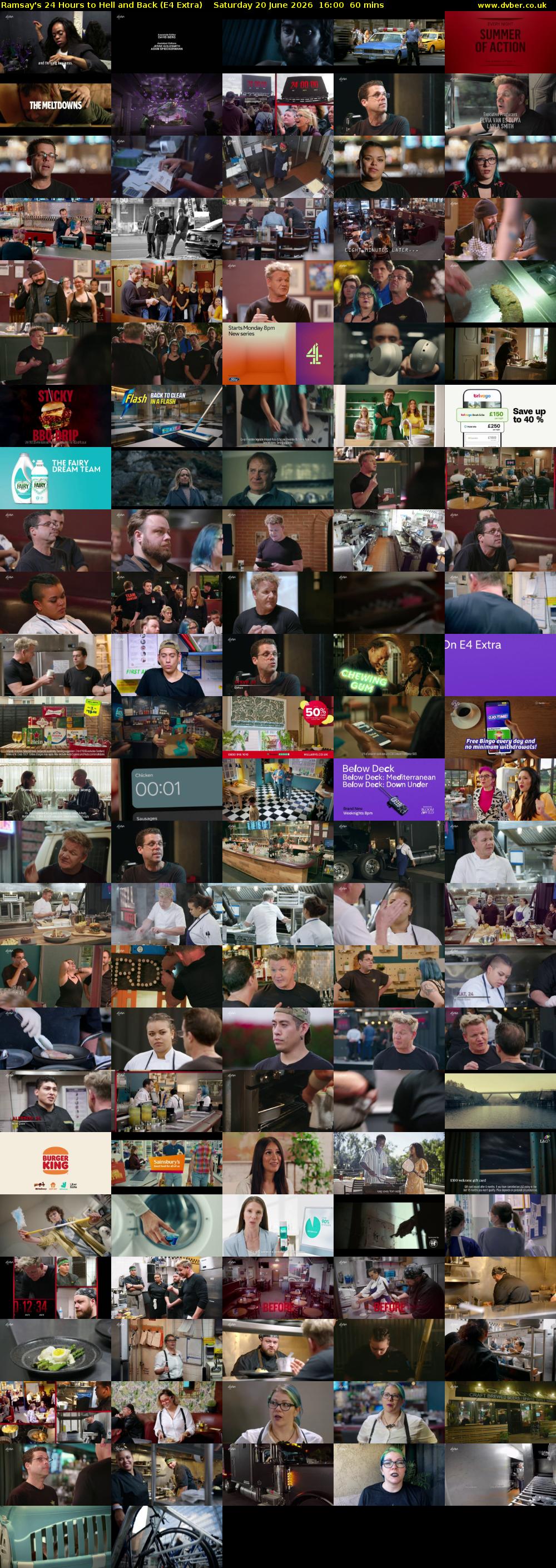Ramsay's 24 Hours to Hell and Back (E4 Extra) Saturday 20 June 2026 16:00 - 17:00