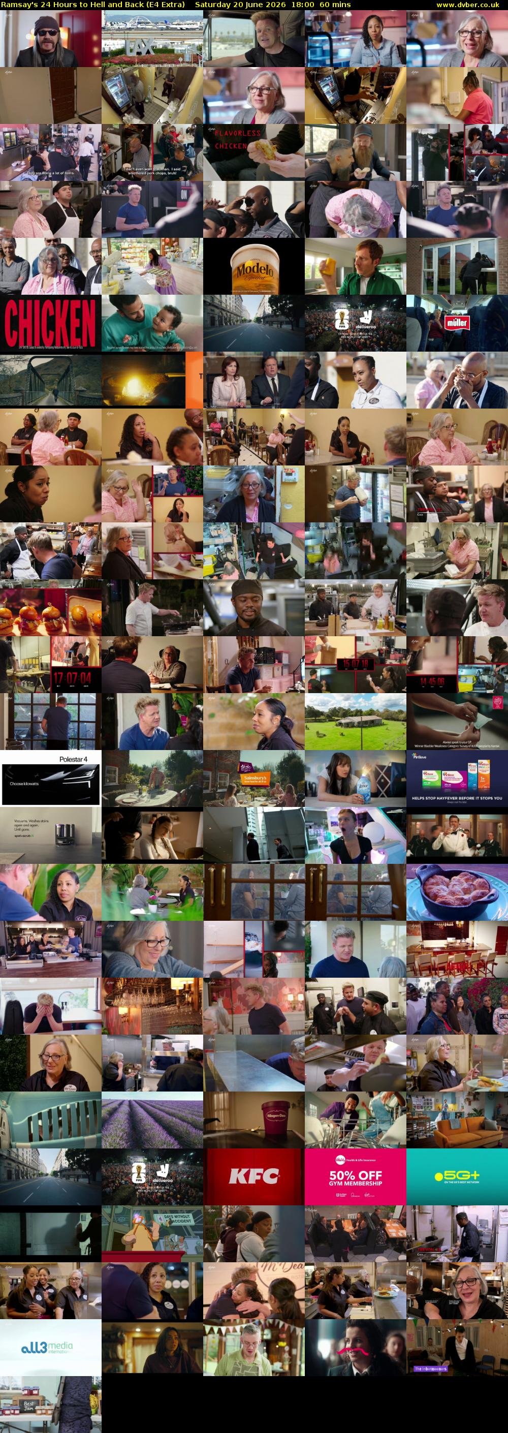 Ramsay's 24 Hours to Hell and Back (E4 Extra) Saturday 20 June 2026 18:00 - 19:00