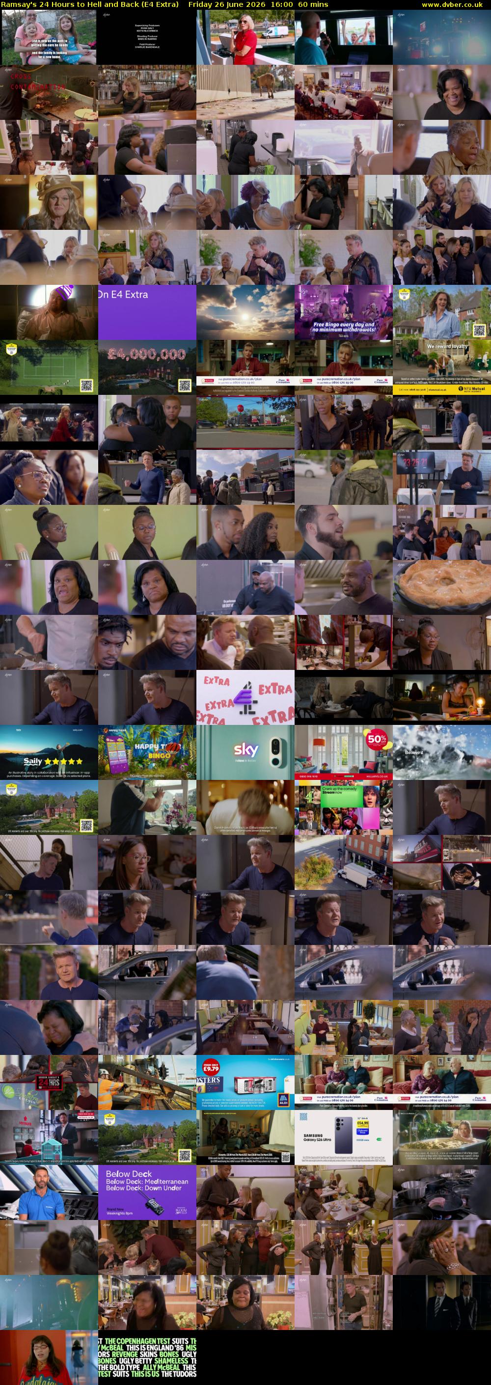 Ramsay's 24 Hours to Hell and Back (E4 Extra) Friday 26 June 2026 16:00 - 17:00