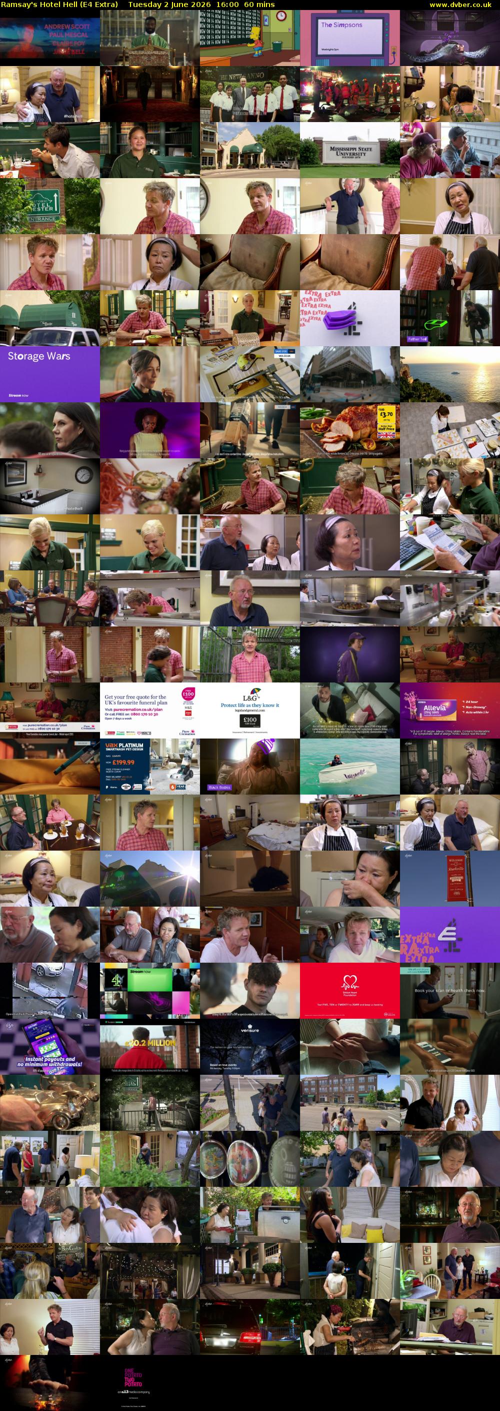 Ramsay's Hotel Hell (E4 Extra) Tuesday 2 June 2026 16:00 - 17:00