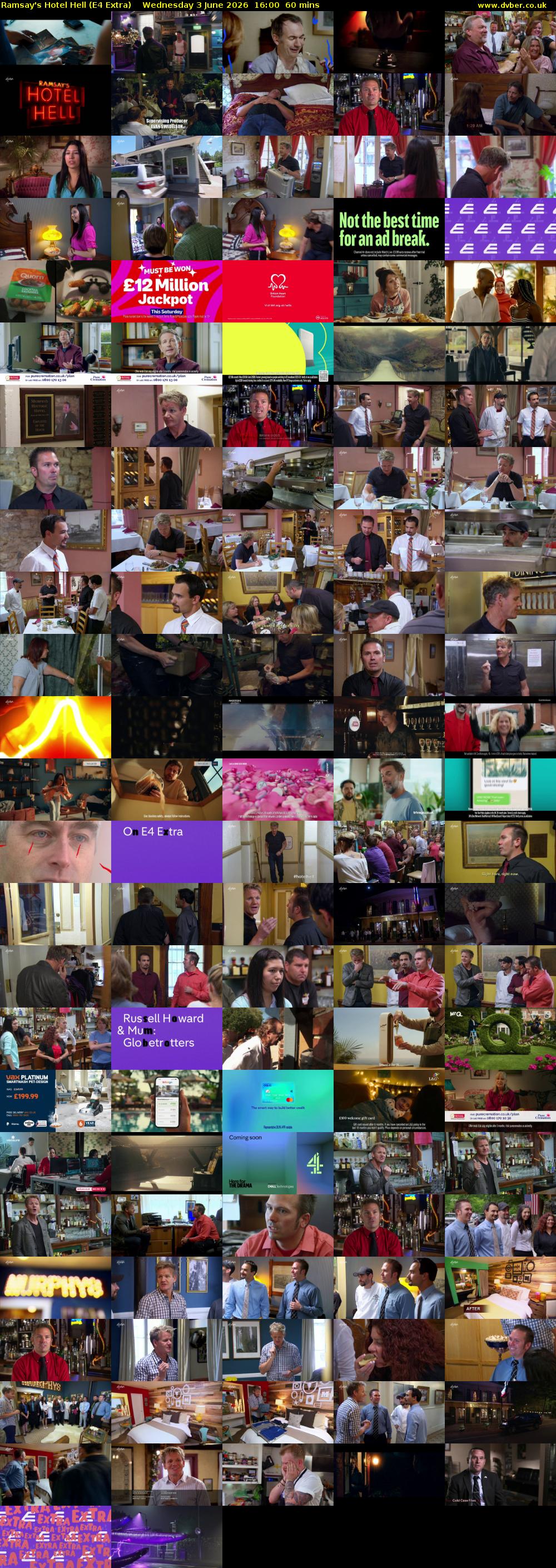 Ramsay's Hotel Hell (E4 Extra) Wednesday 3 June 2026 16:00 - 17:00