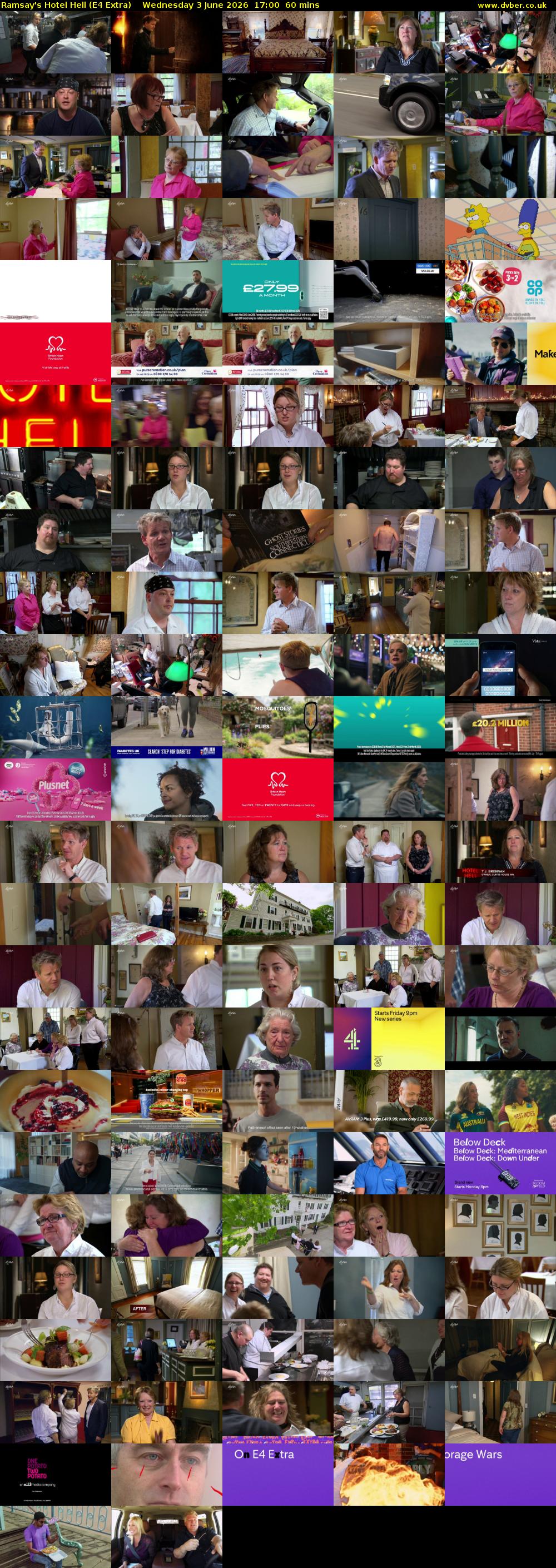 Ramsay's Hotel Hell (E4 Extra) Wednesday 3 June 2026 17:00 - 18:00