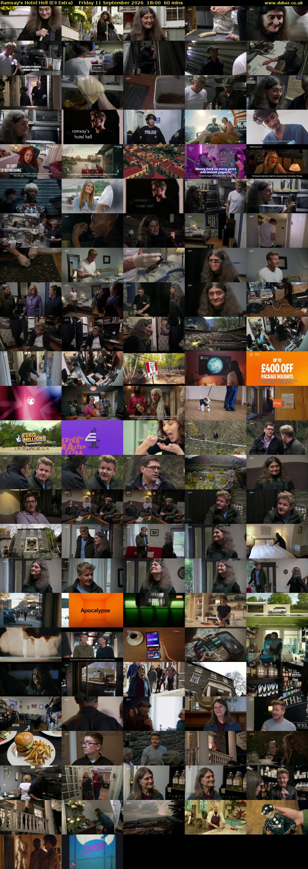 Ramsay's Hotel Hell (E4 Extra) Friday 11 September 2026 18:00 - 19:00