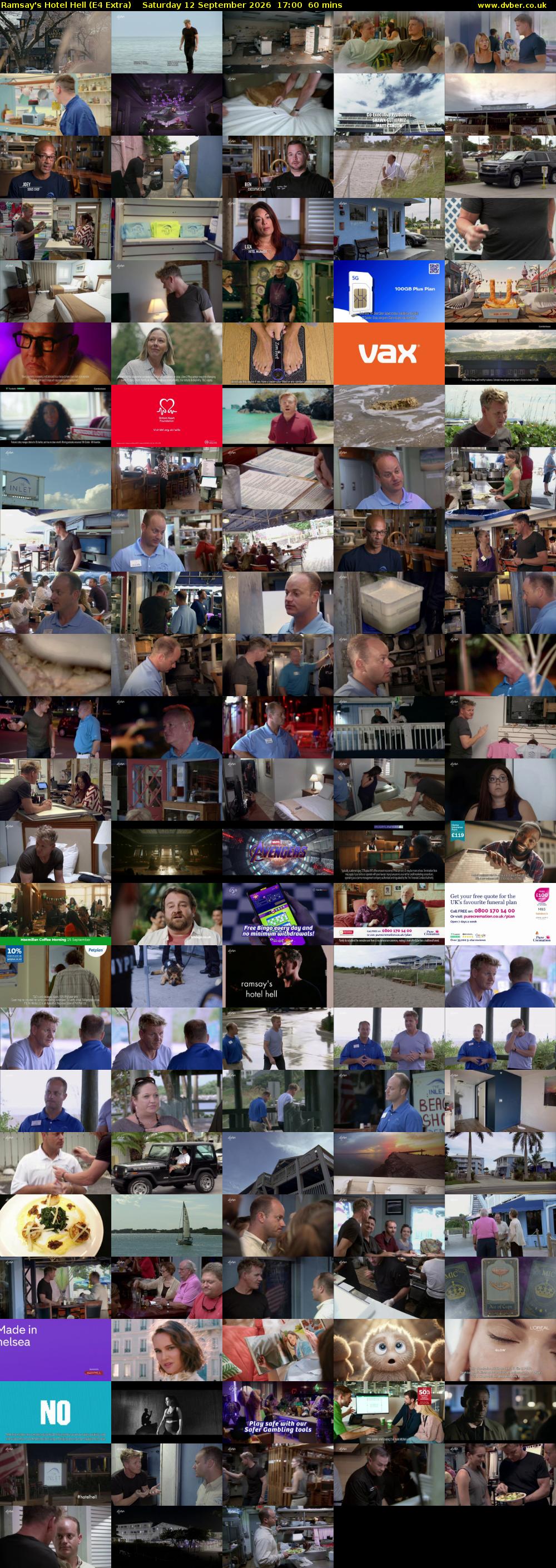 Ramsay's Hotel Hell (E4 Extra) Saturday 12 September 2026 17:00 - 18:00