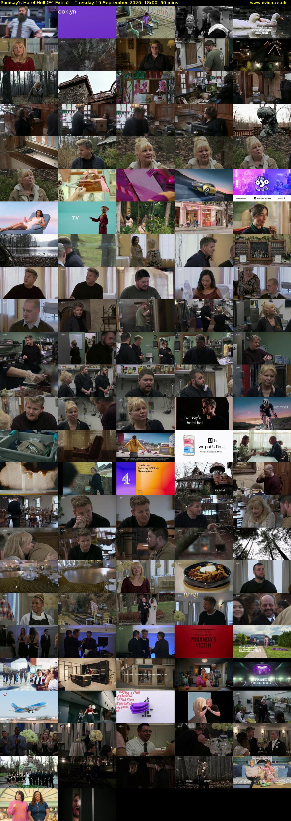 Ramsay's Hotel Hell (E4 Extra) Tuesday 15 September 2026 18:00 - 19:00