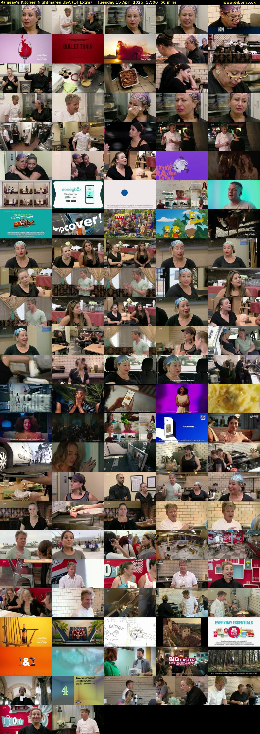 Ramsay's Kitchen Nightmares USA (E4 Extra) Tuesday 15 April 2025 17:00 - 18:00