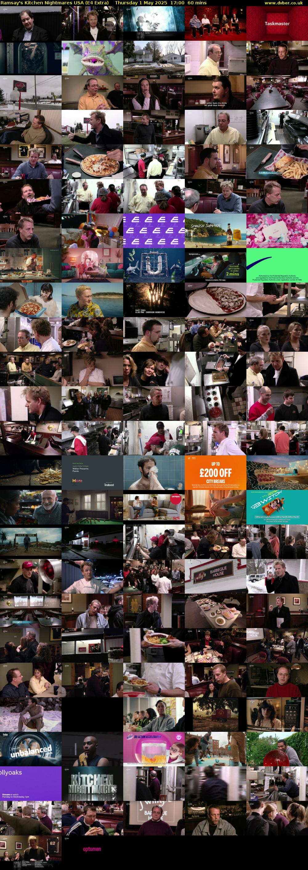 Ramsay's Kitchen Nightmares USA (E4 Extra) Thursday 1 May 2025 17:00 - 18:00