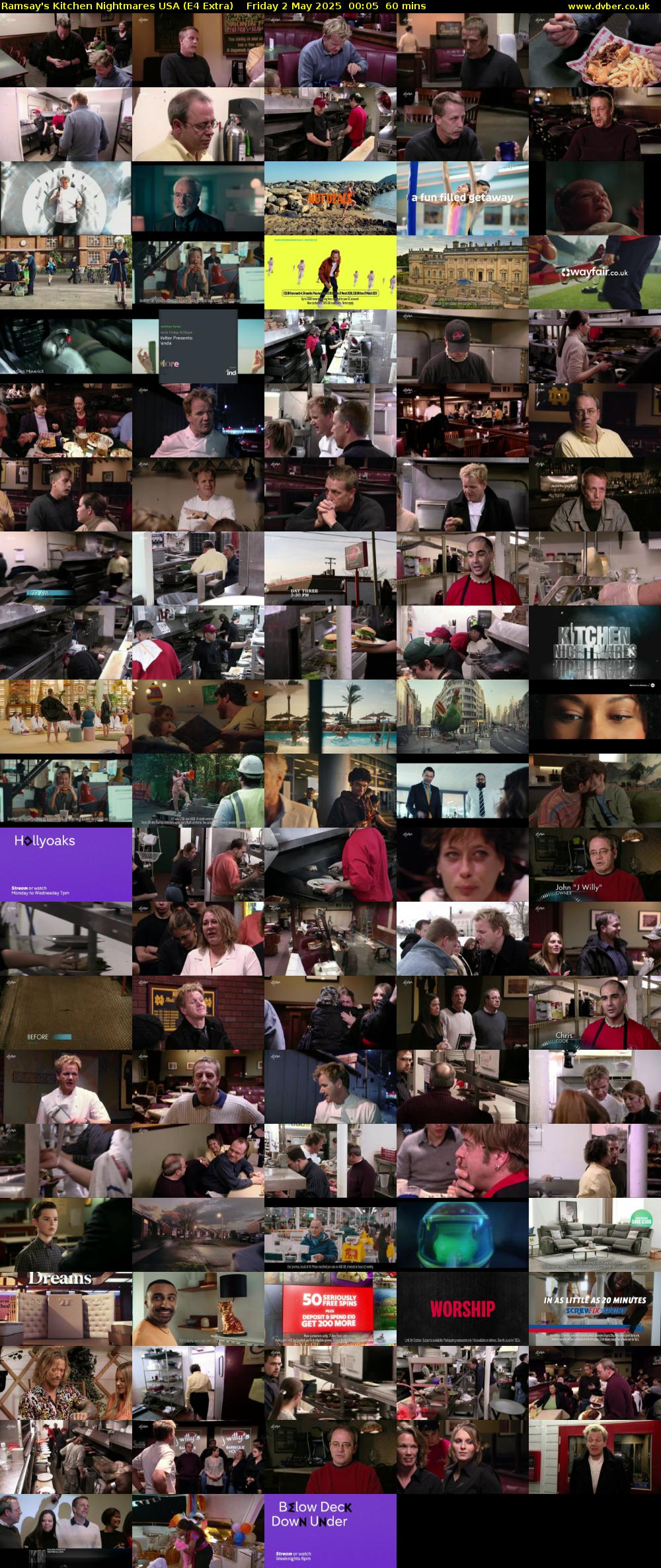 Ramsay's Kitchen Nightmares USA (E4 Extra) Friday 2 May 2025 00:05 - 01:05