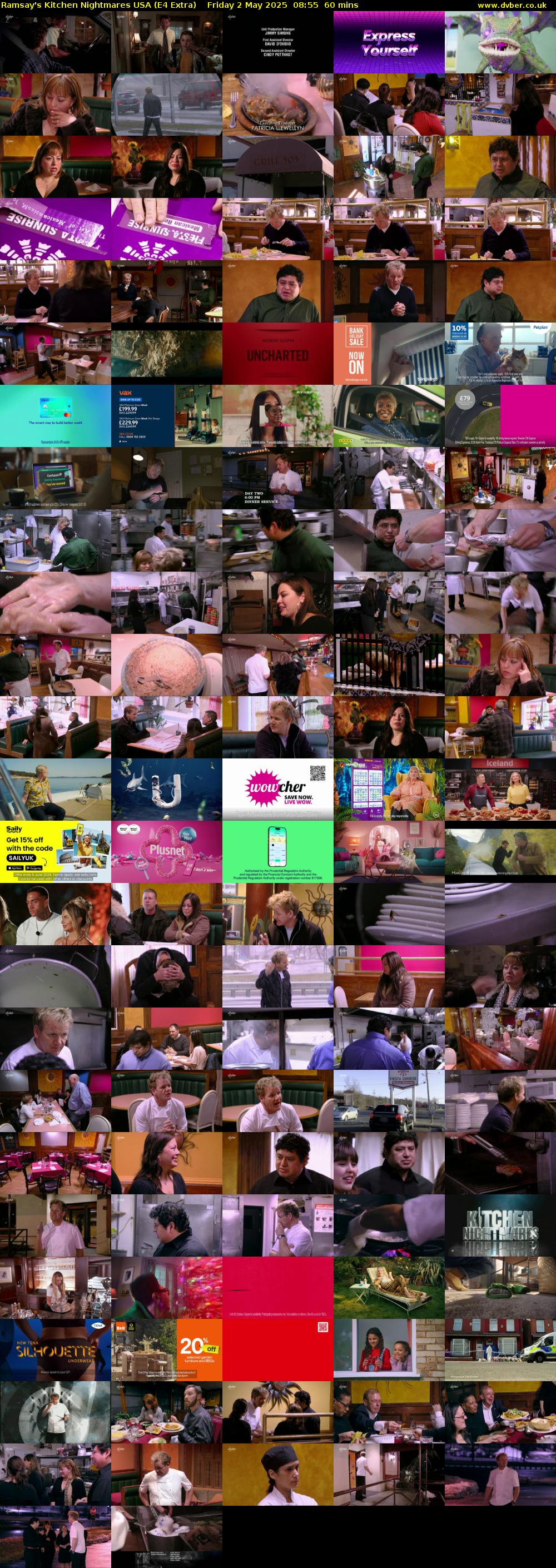 Ramsay's Kitchen Nightmares USA (E4 Extra) Friday 2 May 2025 08:55 - 09:55