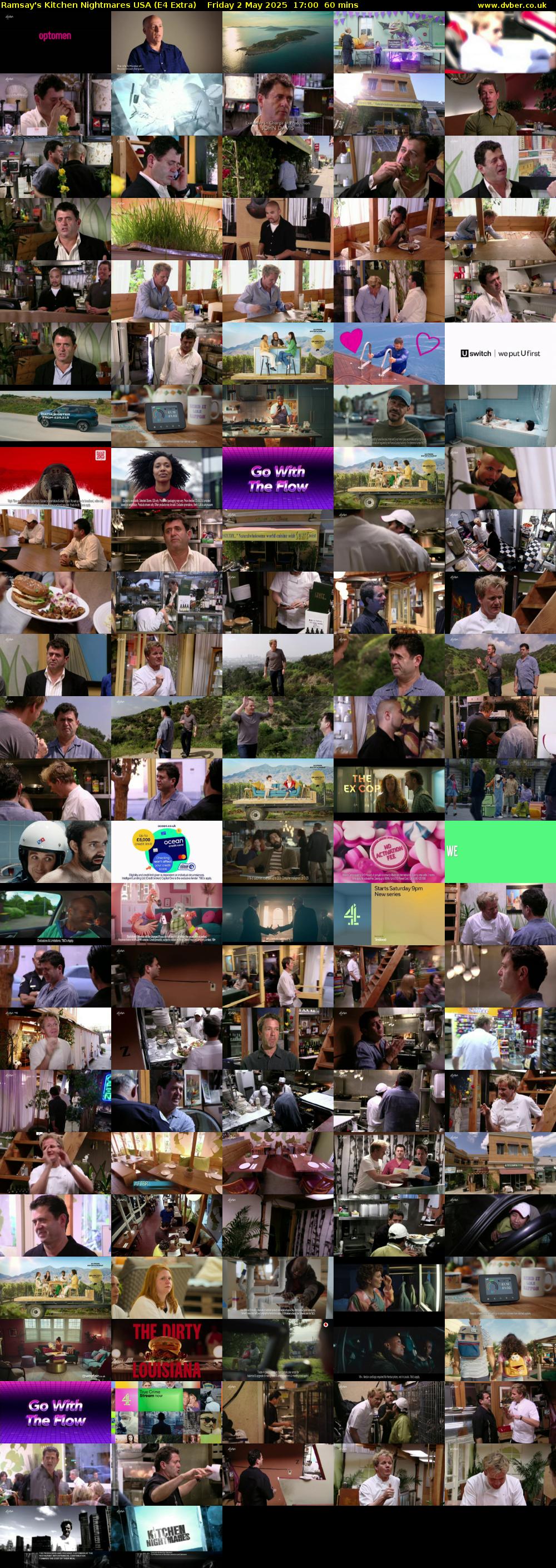 Ramsay's Kitchen Nightmares USA (E4 Extra) Friday 2 May 2025 17:00 - 18:00