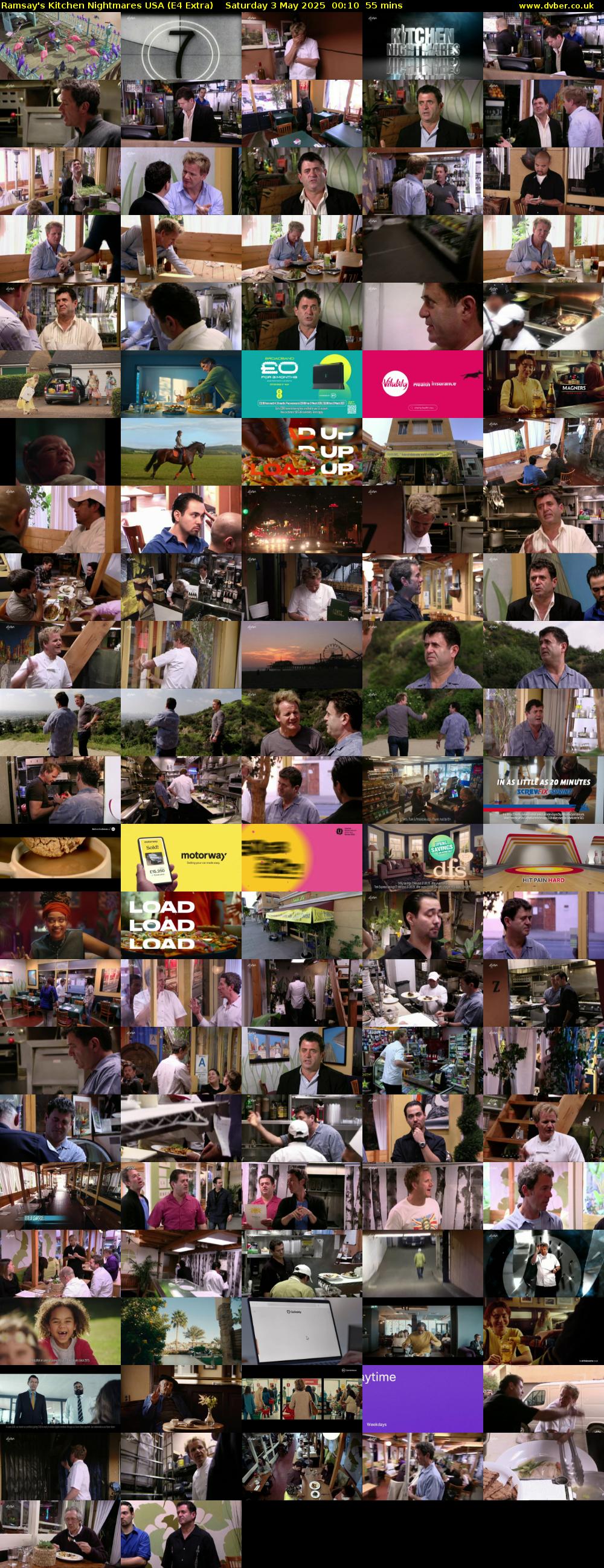 Ramsay's Kitchen Nightmares USA (E4 Extra) Saturday 3 May 2025 00:10 - 01:05