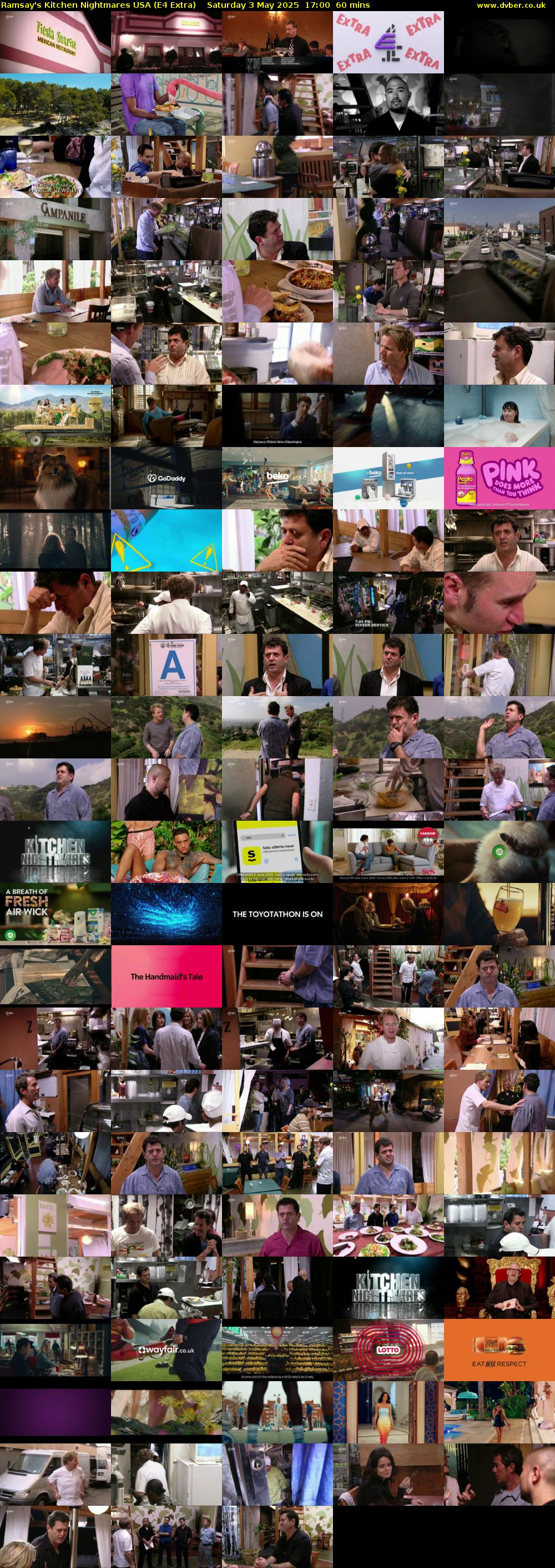 Ramsay's Kitchen Nightmares USA (E4 Extra) Saturday 3 May 2025 17:00 - 18:00