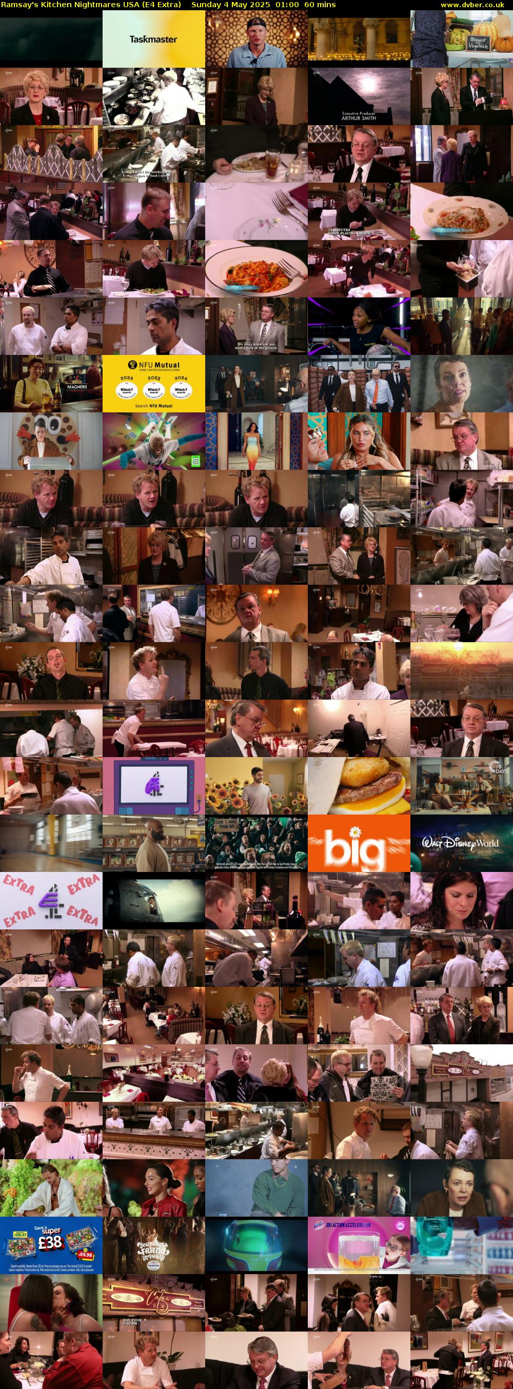 Ramsay's Kitchen Nightmares USA (E4 Extra) Sunday 4 May 2025 01:00 - 02:00