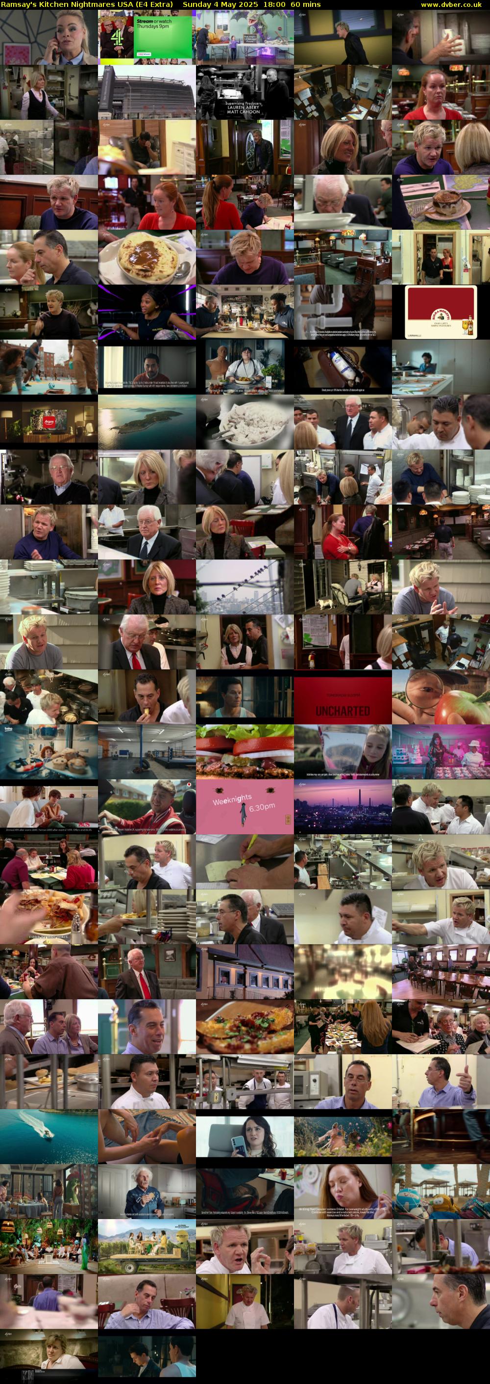 Ramsay's Kitchen Nightmares USA (E4 Extra) Sunday 4 May 2025 18:00 - 19:00