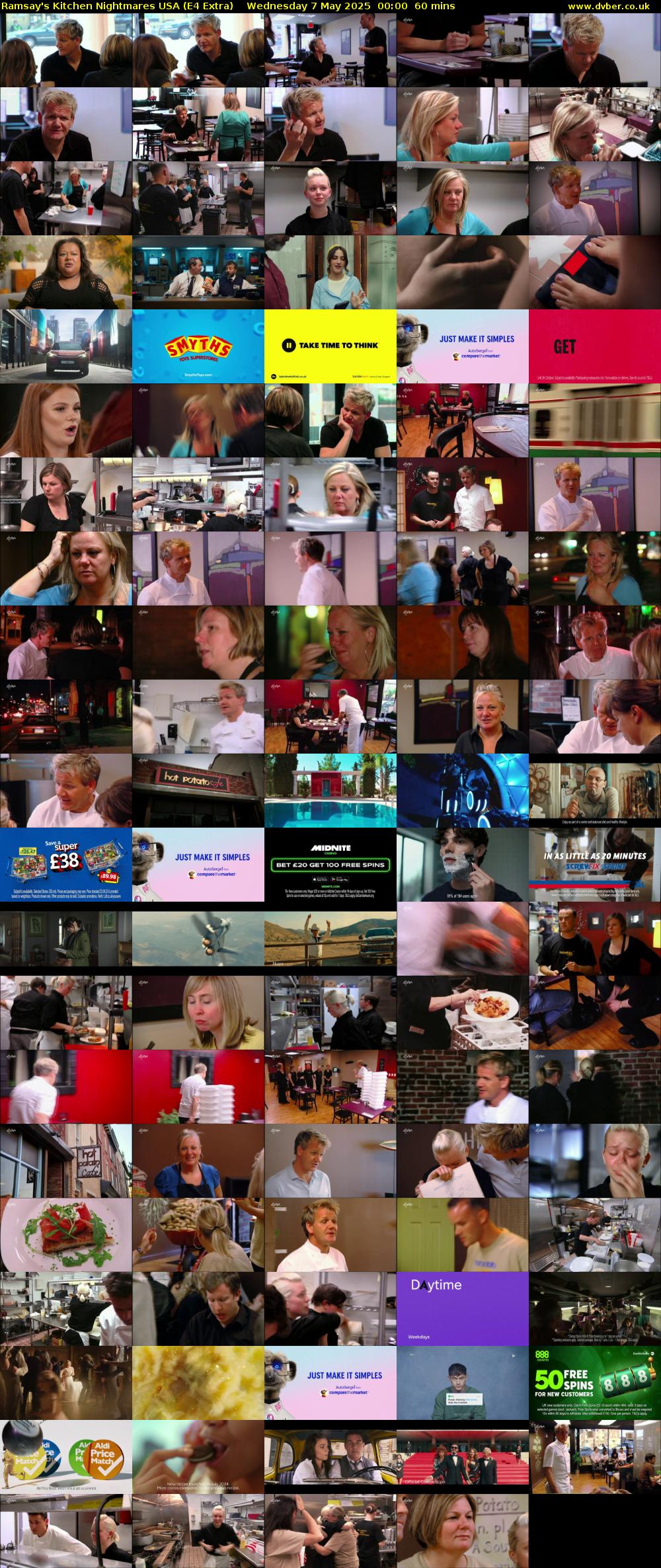 Ramsay's Kitchen Nightmares USA (E4 Extra) Wednesday 7 May 2025 00:00 - 01:00